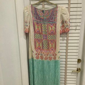 Mary McFadden Vintage Couture 1970s Dress